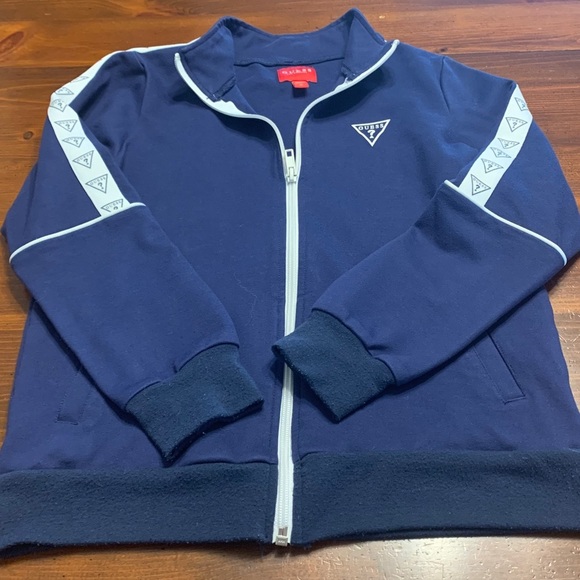 Girls Navy Blue Guess Jacket - Picture 2 of 4